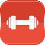 fitness & bodybuilding android application logo